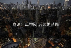 崩溃！瓜神网 后续更劲爆